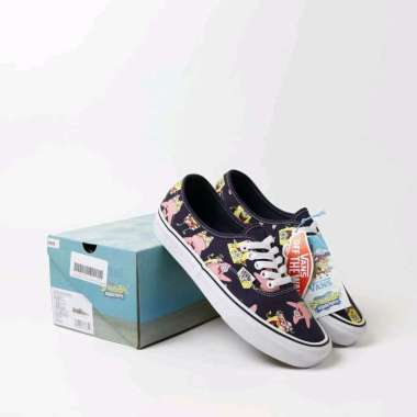 vans authentic blue flower