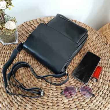 Tas pria selempang kulit asli garut original Waistbag distro keren