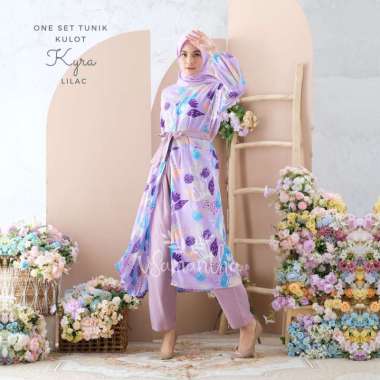 vSamantha - One Set Tunik Kulot Kyra Lilac