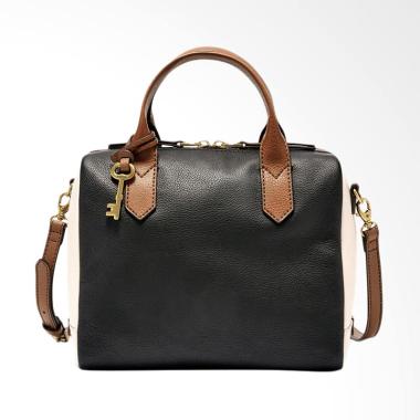 Fossil ZB 7442005 Fiona Satchel Bags Wanita - Black White