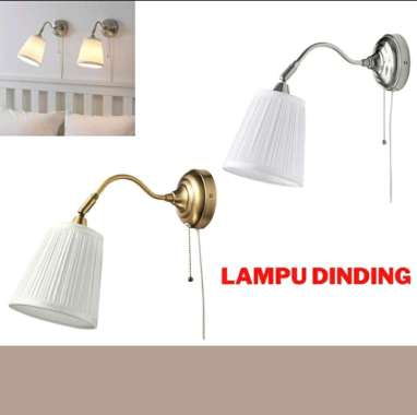 Ikea Lampu Dinding Lampu Dekorasi Ikea Arstid Lampu Tidur Original Putih Nikel