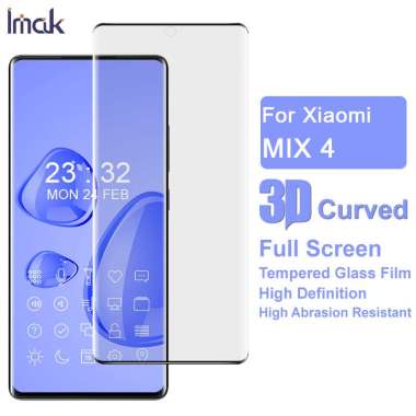 Tempered Glass Xiaomi Mix 4 / Mi Mix 4 IMAK 3D Curved Full Coverage Screen Protector Black