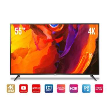 LED TCL 55 INCH 55A8 ANDROID SMART TV BLUETOOTH GARASI RESMI HITAM