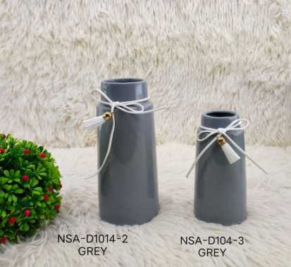 Ceramic Vase Pot Vas Keramik NSA-D1014-2 GREY
