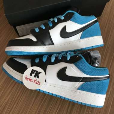 Air Jordan 1 Low Laser Blue (GS) || royal toe black insignia blue black toe