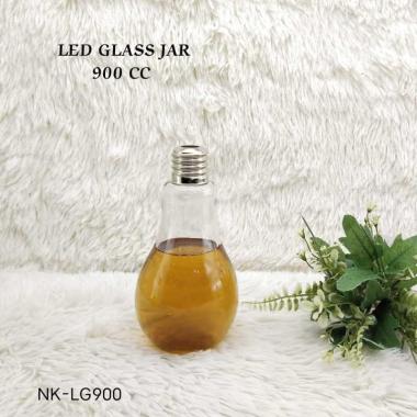 900CC Led Glass Jar NK-LG900