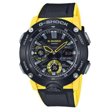 Casio G-Shock GA-2000-1A9 - Jam Tangan Digital Pria Hitam dengan Ketahanan Air 200 Meter