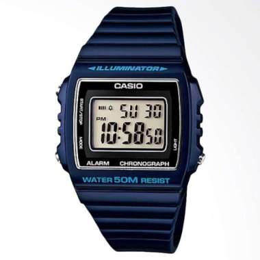 CASIO ORIGINAL - CASIO W-215H-2AVDF - JAM TANGAN PRIA JAM PRIA - RUBBER CASIO W-215H-2A W 215H 2A 21