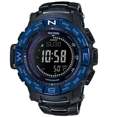 CASIO ORIGINAL - CASIO PROTREK PRW-3500SYT-1DR - JAM TANGAN PRIA JAM PRIA LA - TITANIUM PRO TREK CAS
