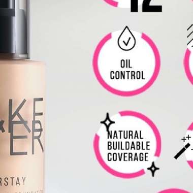 Make Over Powerstay Weightless Liquid Foundation - N30 Natural Beige -Foundation Anti Air -Foundatio
