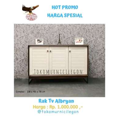 Rak Tv Albrya ( Free Ongkir Cilegon Serang ) coklat