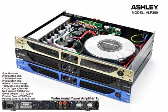 Power Amplifier Ashley VLP300 / VLP 300 CLASS AB ( ORIGINAL )