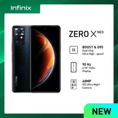 Infinix Zero X Neo X6810 Smartphone - Ram 8GB Rom 128GB - Garansi Resmi Nebula Black