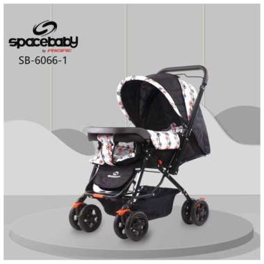 Jual Stroller Spacebaby Sb 6066-1 Kereta Dorong Bayi Space Baby 6066 - Hitam Multicolor