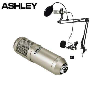 Mic Kabel Condensor Ashley Studio Voice Original Studio Recording