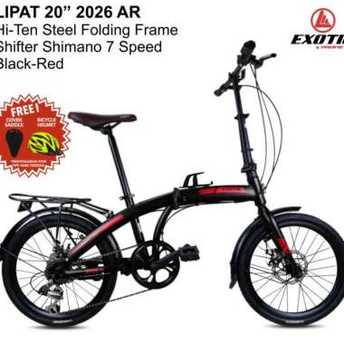 SEPEDA LIPAT EXOTIC 2026 AR 20INCH BLACK RED
