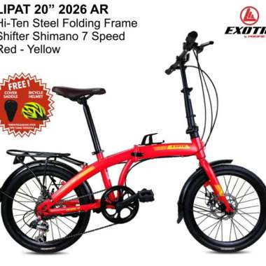 SEPEDA LIPAT EXOTIC 2026 AR 20INCH RED YELLOW
