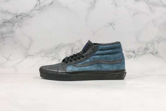 vans mid top blue