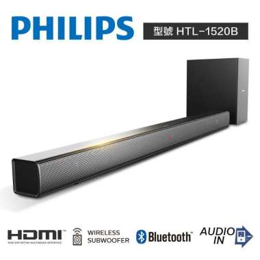 Philips HTL1520B/98 Speaker Soundbar Wireless Bluetooth - Hitam