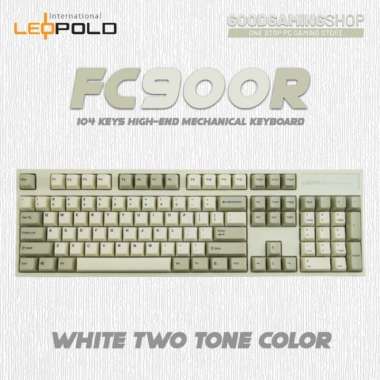 Leopold FC900R White 2 Tone Mechanical Gaming Keyboard RED SWITCH