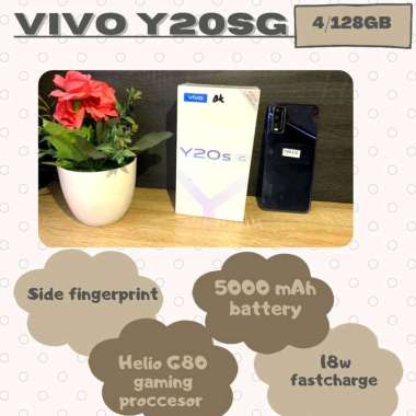 Handphone Vivo Y20sG 4/128Gb obsidian black