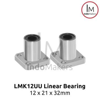 LMK12UU Linear Motion Square Flange Bearing