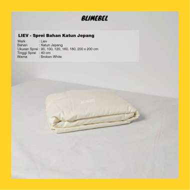 [READY STOCK] Sprei Only Katun Jepang Broken White 100 x 200
