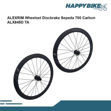 ALEXRIM Wheelset ALX845D Sepeda Road Bike Carbon Discbrake 700c