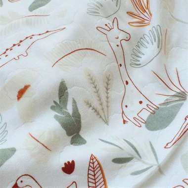Kain Selimut Bayi Cotton Bamboo Muslin Hoppipollakids - WildNature 100 % ORIGINAL Multicolor