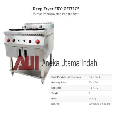 Fomac FRY-GF172CS Gas Deep Fryer - Mesin penggorengan Deep Fryer Standing