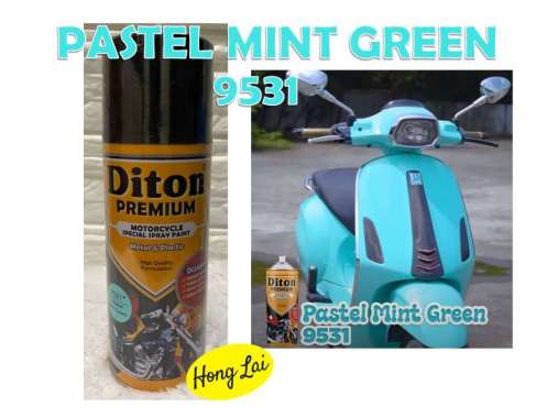 Cat Pilox Diton Premium 9531 Warna Pastel Hijau min Mint Green 400ml