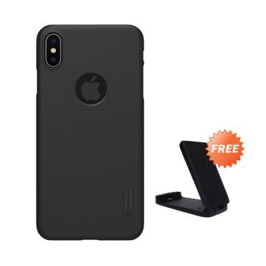 Nillkin Frosted Shield Hardcase Casing for Apple iPhone XS Max 6.5 Inch + Free Kickstand