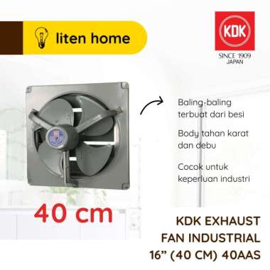 KDK 40AAS 40 AAS Exhaust Fan Dinding / Tembok Besi 16 inch 16"