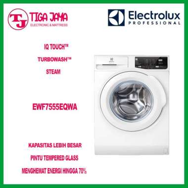 ELECTROLUX EWF 7555EQWA MESIN CUCI EWF 7555 EEQWA EWF7555EQWA FRONT