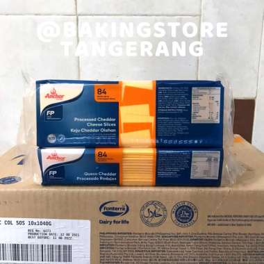 Anchor Keju Slice Orange Cheddar Cheese Slice 1.04kg
