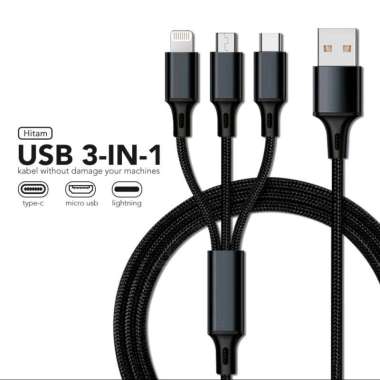 Charger hp dual usb voltmeter + Kabel data 3 in 1 untuk mobil dan motor Nmax Xmax PCX 160 150 ADV 15
