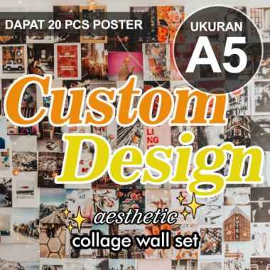 Poster aesthetic dinding collage wall - Custom Design