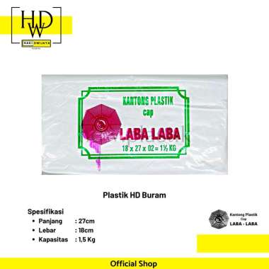 Laba - Laba Kantong Plastik HD Buram 18x27cm [1,5 Kg]