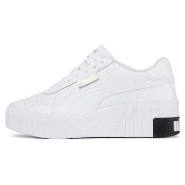white puma cali shoes