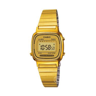 CASIO LA670WGA Digital Gold Vintage Jam Tangan Wanita [Original] Gold