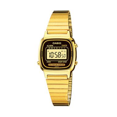 CASIO LA670WGA Digital Gold Vintage Jam Tangan Wanita [Original] Gold Black