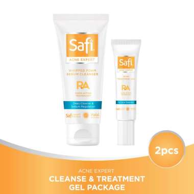 SAFI - Acne Expert - Cleanser & Treatment Gel Package - Paket Jerawat