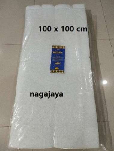 Kapas filter busa filter 100x100 untuk media filter kolam ikan dan aquarium busa filter aquarium teb