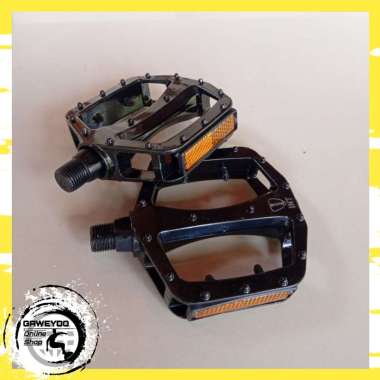 Pedal Sepeda MTB Seli Alloy Hitam As Besar