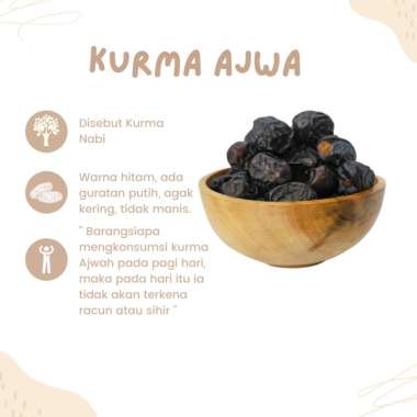 Buah Kurma Ajwa Ranuna 1 kg Kurma Ajwa Repack 1Kg