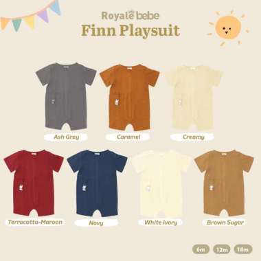Royale Bebe Finn Playsuit 18 bulan White