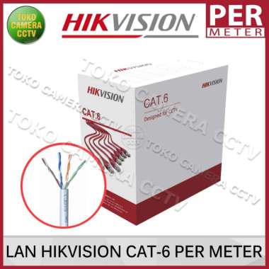 KABEL LAN HIKVISION CAT 6 / UTP HIKVISION CAT 6 PER METER ECERAN