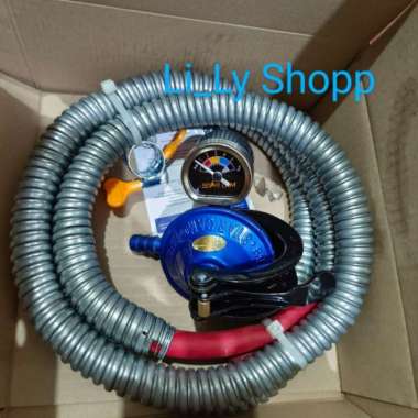 kepala gas regulator starcam selang meter komplit ORIGINAL 100 % Multicolor