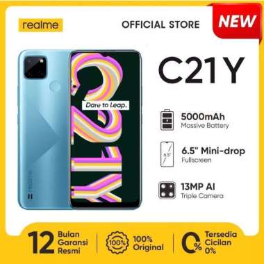 REALME C21Y BIRU SILANG RAM 4/64