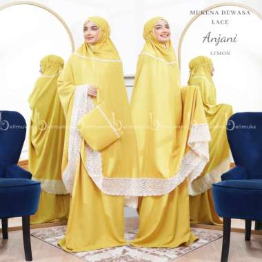 Mukena Dewasa Lace Anjani Lemon